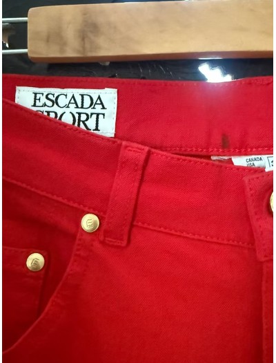Escada Sport Vintage Gabardin Pantolon Escada Sport Vintage Gabardin Pantolon