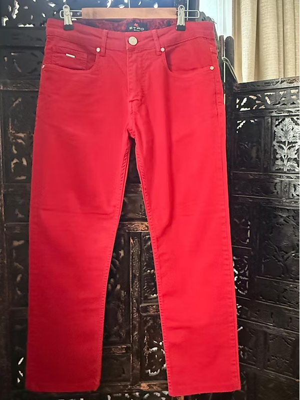 ETRO -Italy Gabardin pantolon