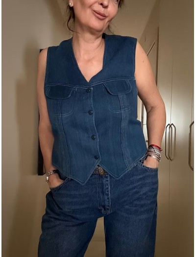 Vintage Jean Yelek Vintage Jean Yelek