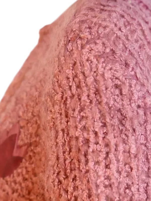 Vintage 80 Süet Detaylı Hırka