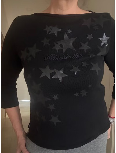 Byblos Blu Yıldız Baskılı ve Boncuklu Kazak Byblos Blu Yıldız Baskılı ve Boncuklu Kazak