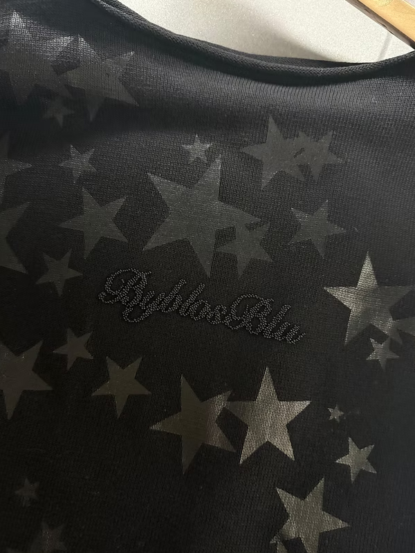 Byblos Blu Yıldız Baskılı ve Boncuklu Kazak