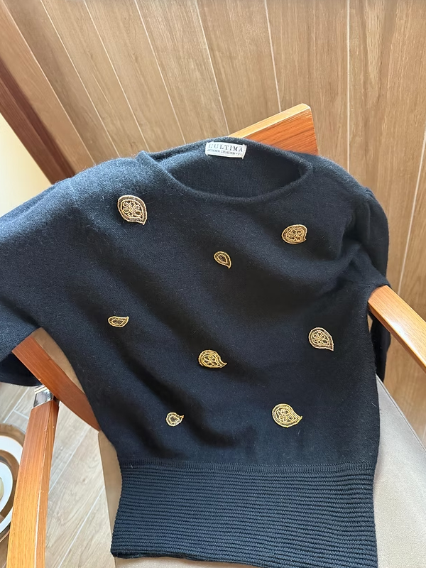 L'Ultima Boncuk işlemeli Kazak