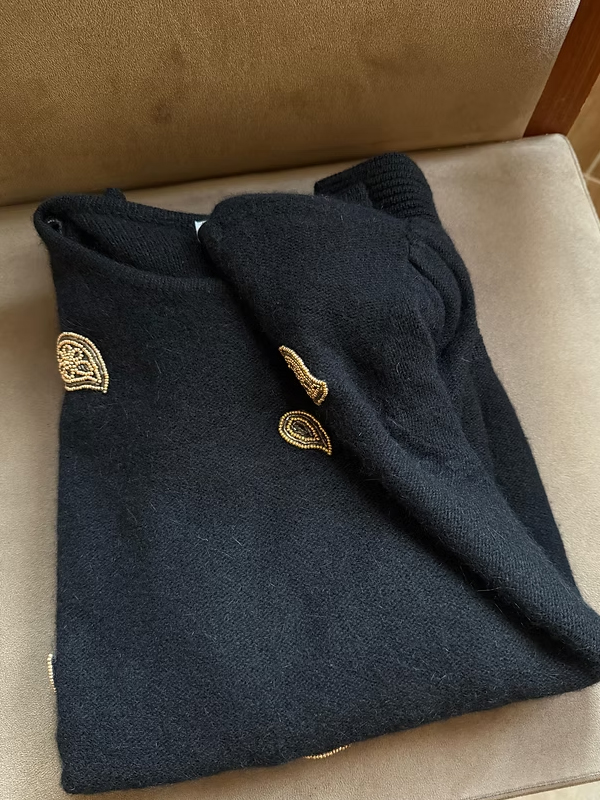 L'Ultima Boncuk işlemeli Kazak