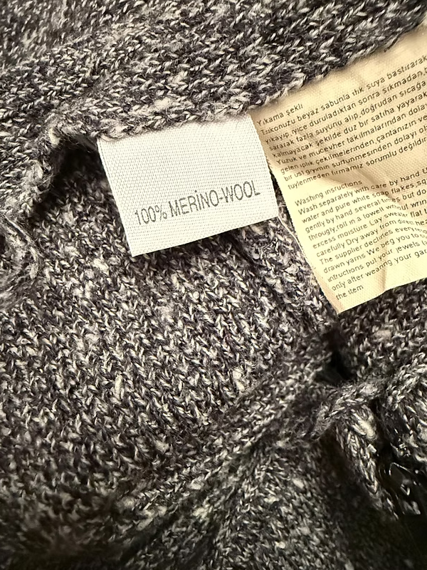 Vintage Merino Wool Triko Takım