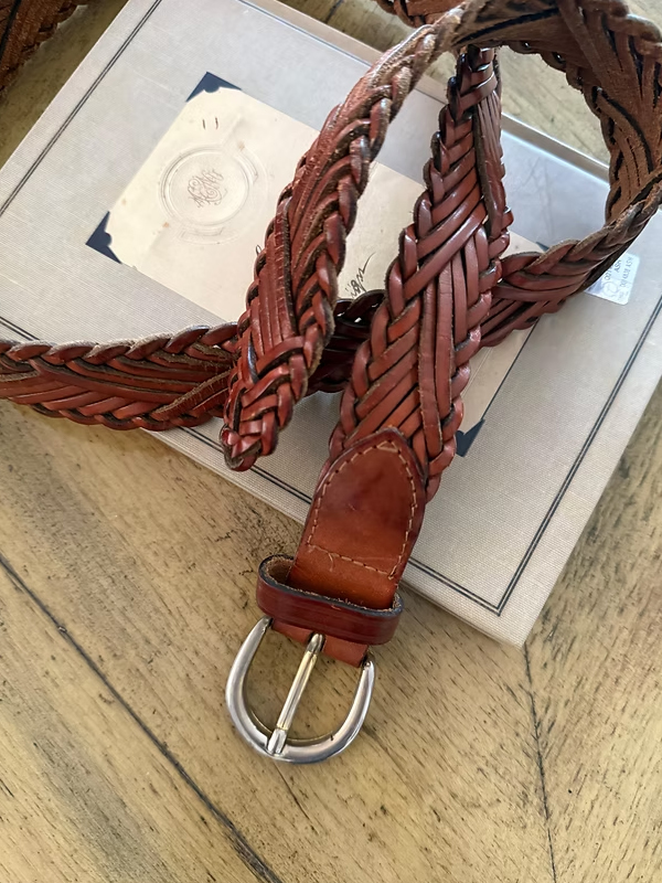 Benetton Örgü Deri Kemer