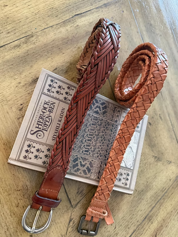 Benetton Örgü Deri Kemer