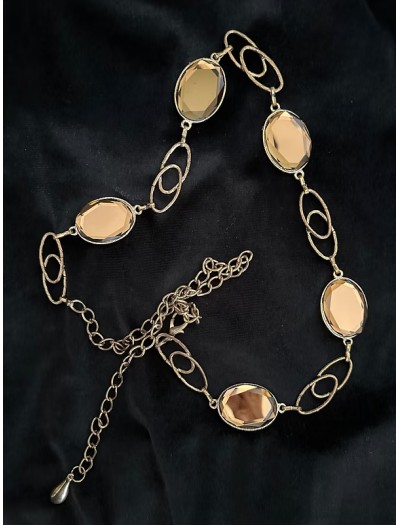 Vintage Zincir Taşlı Kemer