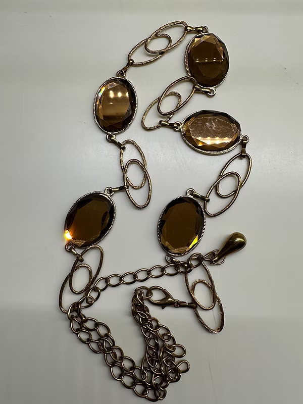 Vintage Zincir Taşlı Kemer