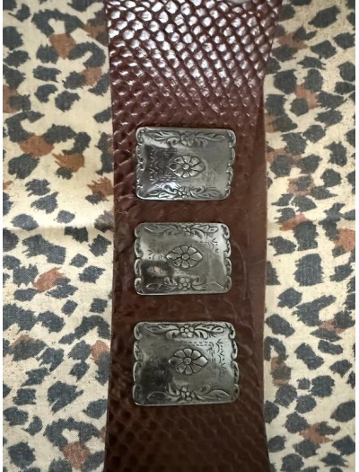 Vintage Metal aksesuarlı Kemer