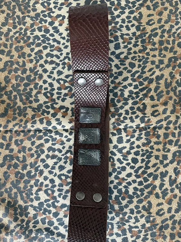 Vintage Metal aksesuarlı Kemer