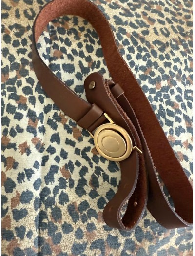 Vintage Taba Gold Tokalı Kemer 