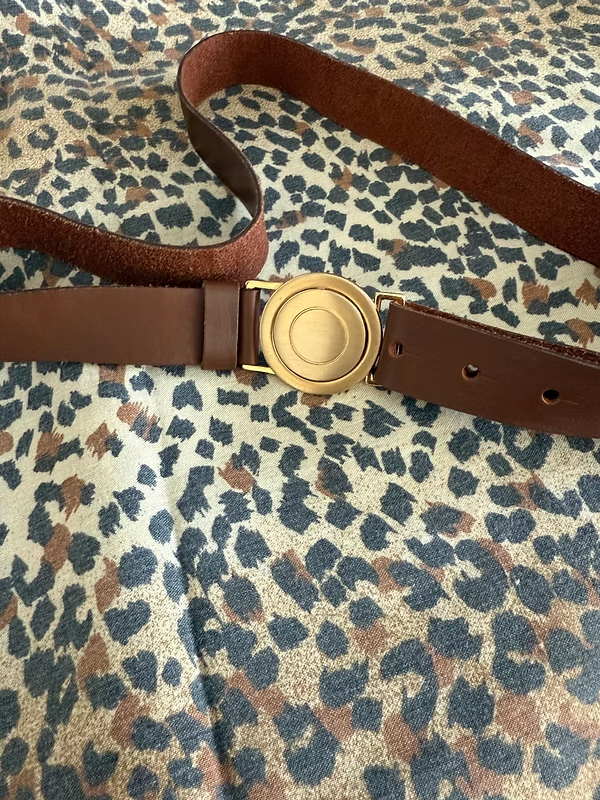 Vintage Taba Gold Tokalı Kemer 