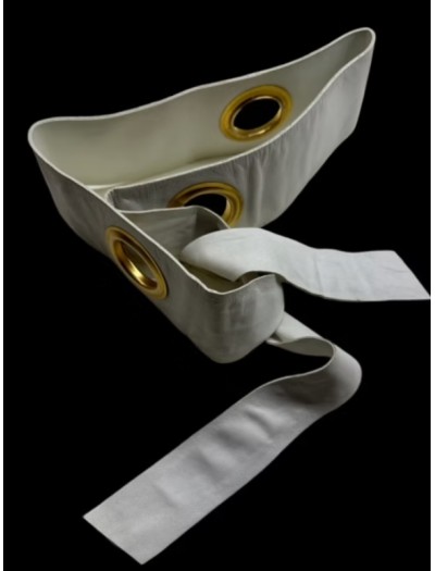 Vintage Beyaz Deri Kemer