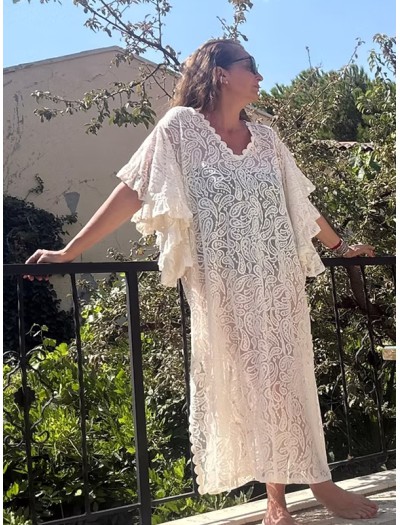 Vintage Dantel Elbise / Kimono Vintage Dantel Elbise / Kimono