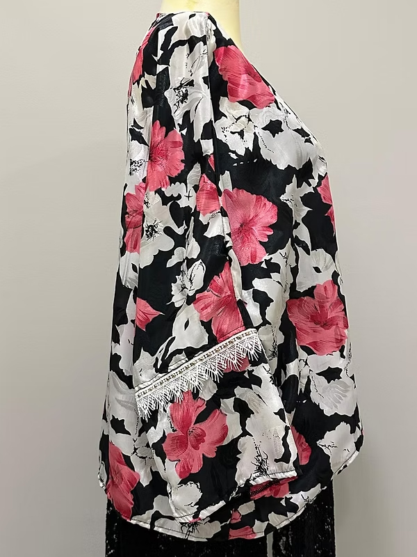 BE RETROKARE Hand Made Kolları Püskül Detaylı Kimono