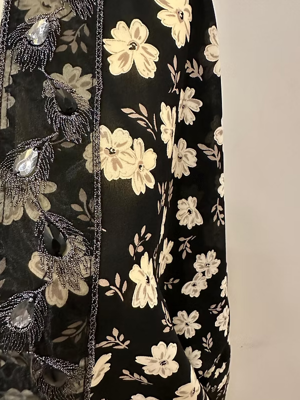 BE RETROKARE Hand made Sifon Yaka Detaylı Kimono