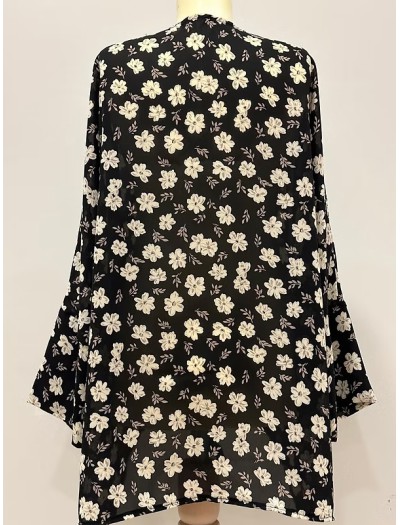 BE RETROKARE Hand made Sifon Yaka Detaylı Kimono BE RETROKARE Hand made Sifon Yaka Detaylı Kimono