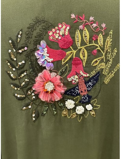 BE RETROKARE Hand Made Arkası Nakışlı Kimono BE RETROKARE Hand Made Arkası Nakışlı Kimono