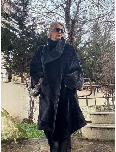 Vintage Siyah Peluş