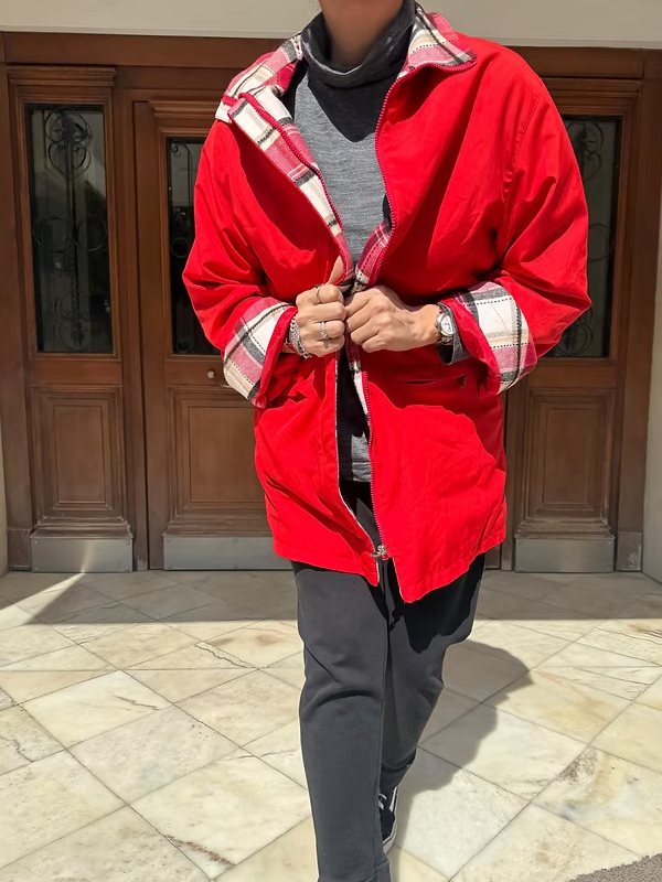 Vintage Ekose Astarlı Trençkot