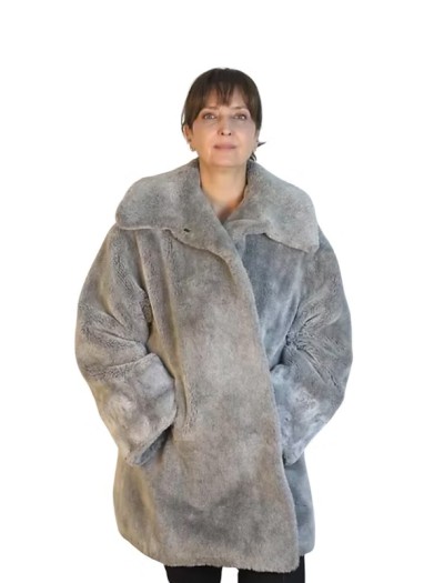 Premium Vintage Gri Peluş