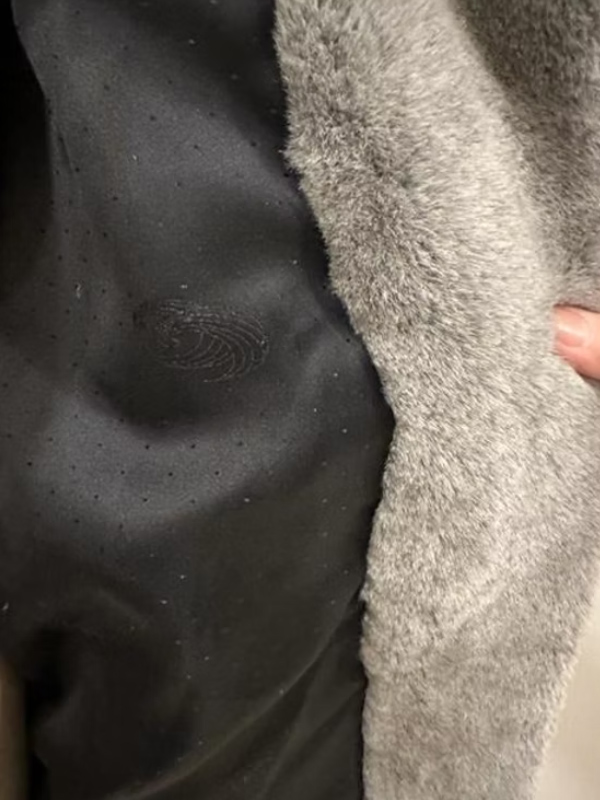 Premium Vintage Gri Peluş