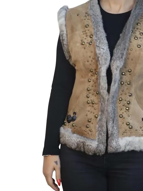 L’Avenue süet yelek