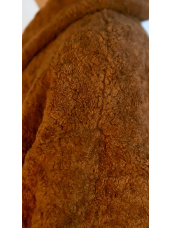 Vintage Tarçın Peluş Manto