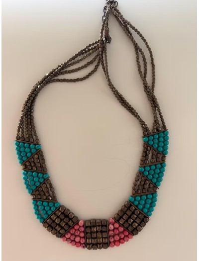 Vintage Bohem Boncuk Kolye