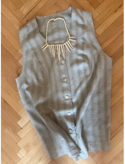 Vintage Uzun Kemik Kolye