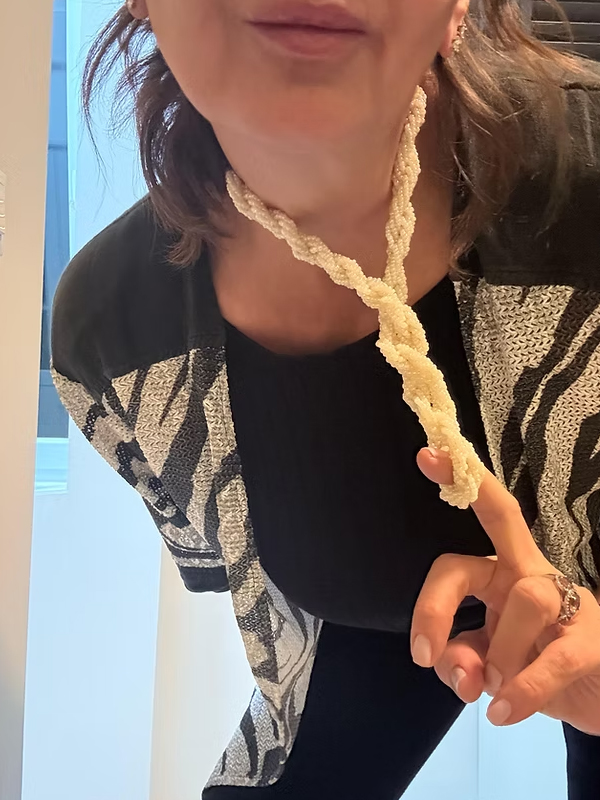 Vintage Burgu Boncuk Kolye