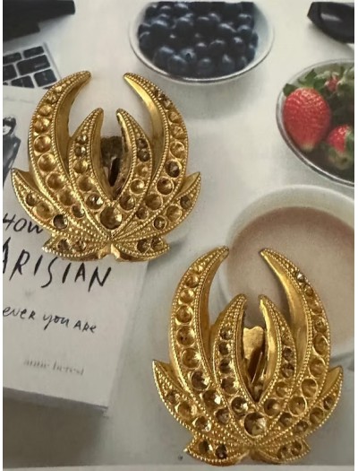 Vintage 80s Gold Küpe