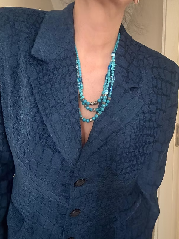 Turkuaz & Firuze taşlı kolye