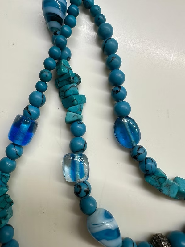 Turkuaz & Firuze taşlı kolye