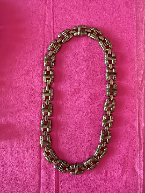 Vintage Silver Kalın Zincir Kolye