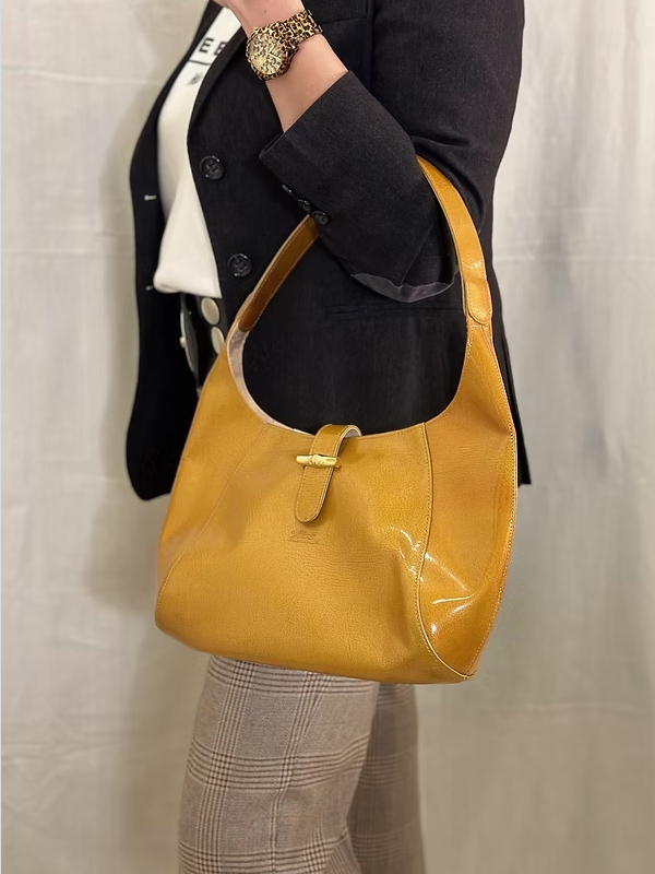 Longchamp - Roseau Verni Çanta