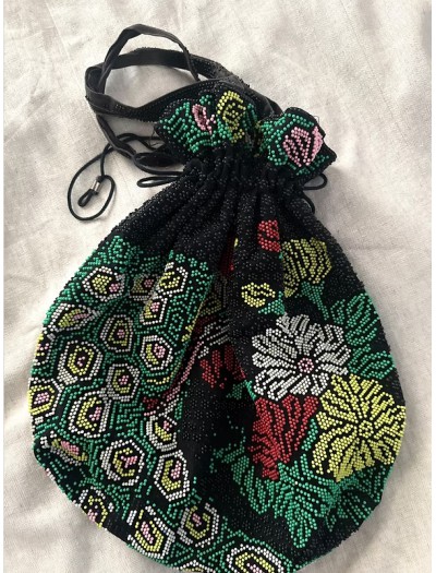 Vintage 70s full boncuk çanta