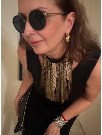 Vintage Gold Halka Küpe