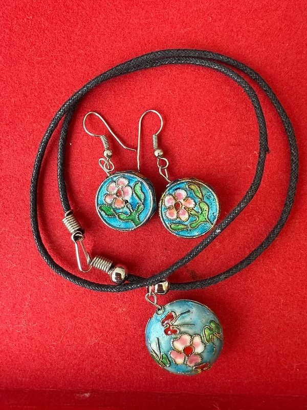 Cloisonne Mineli Kolye