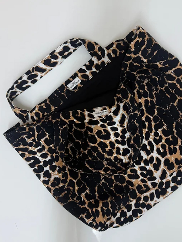 Be Retrokare Leopar Kanvas Çanta