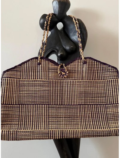 Vintage Çizgili Hasır Çanta / Bali Vintage Çizgili Hasır Çanta / Bali